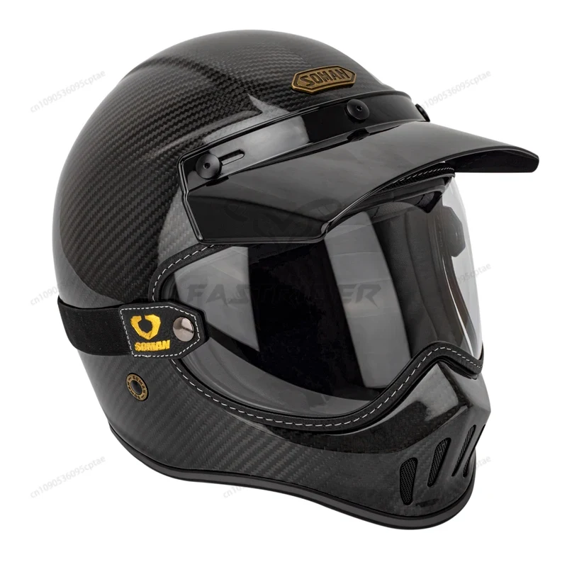 Óculos de Motocicleta Vintage  - Vintage Open Face Retro Helmet avaliação e preço