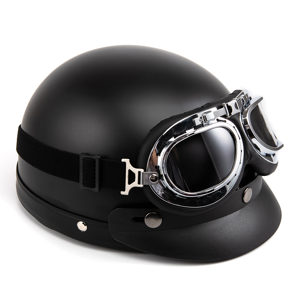 Capacete de motocicleta rosto  - Vintage Open Face Retro Helmet avaliação e preço