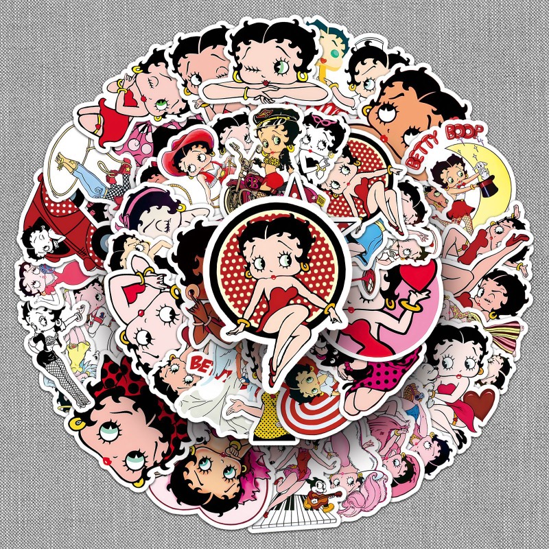 Adesivos Betty Boop 50 unidade - Atv Parts avaliação e preço