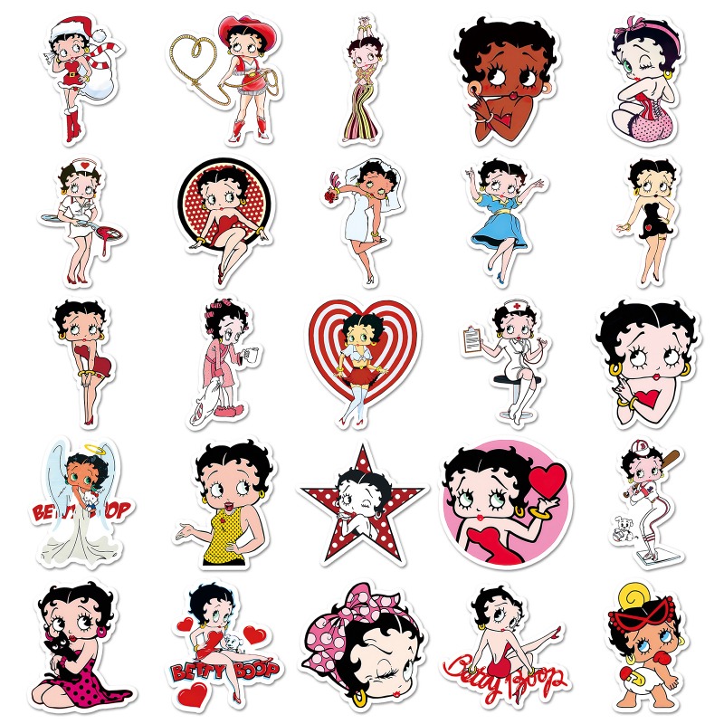 Adesivos Betty Boop 50 unidade - Atv Parts avaliação e preço