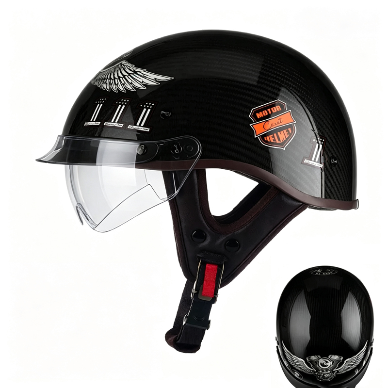 Capacete de fibra de carbono p - Carbon Fiber Lightweight Motorcycle Helmet avaliação e preço
