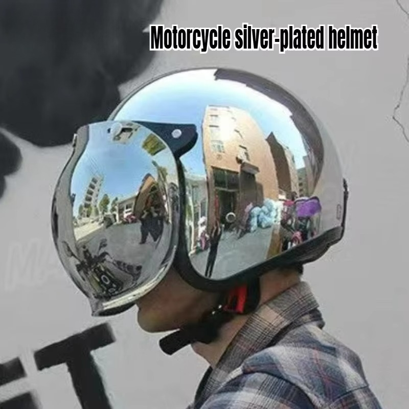 Capacete de Moto Retrô Aberto  - Vintage Open Face Retro Helmet avaliação e preço