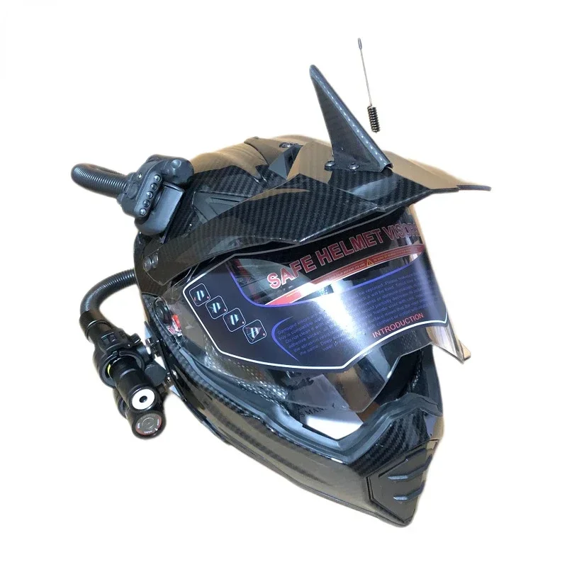 Capacete retrô para motociclet - Full Face Motorcycle Helmet With Bluetooth avaliação e preço