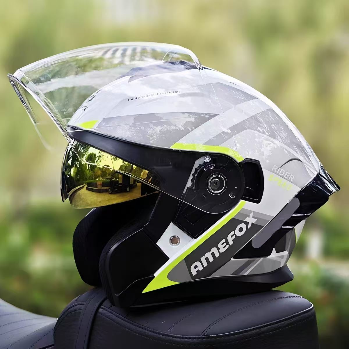 Capacete Aberto com Viseira Du - Motorcycle Helmet Inner Sun Visor Lens avaliação e preço
