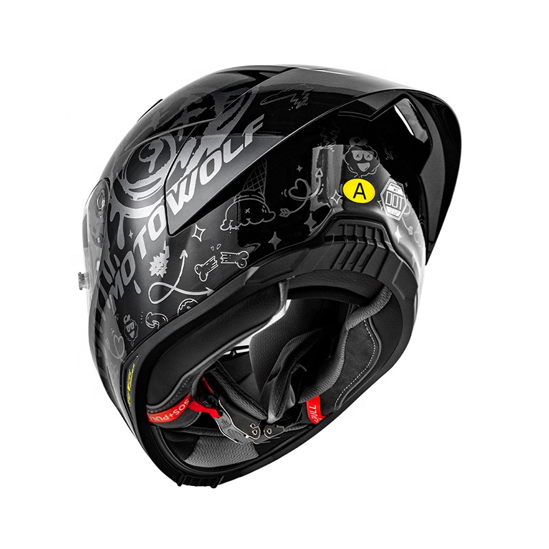 Capacete Modular MOTOWOLF com  - Modular Flip Up Motorcycle Helmet Dot Approved avaliação e preço